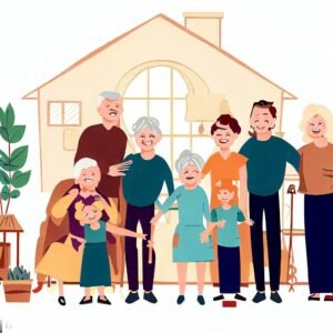 صورة عائلة كبيرة